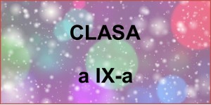 Clasa a IX-a
