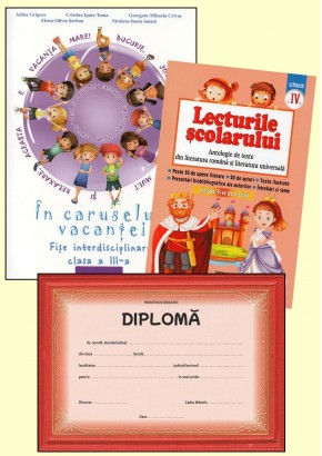 In caruselul vacantei cls a III-a + Lecturile scolarului cls a IV-a + diploma