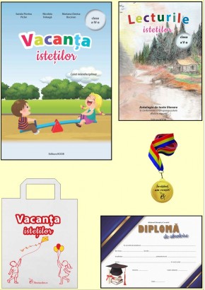 Pachetul istetilor CLASA a IV-a  + diploma + medalie + punga premiere