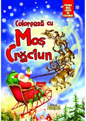 Coloreaza cu Mos Craciun