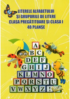 Literele alfabetului si grupurile de litere clasa pregatitoare si clasa I 48 de planse