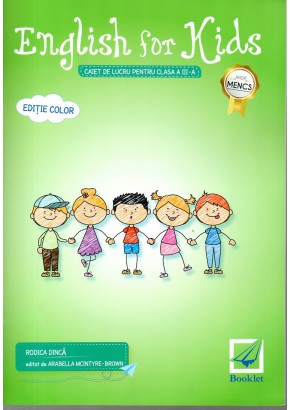 English for kids caiet de lucru pentru clasa a III-a - verde