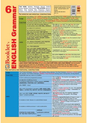 Pliant Booklet’s English Grammar 6