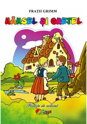 Hansel si Gretel (carte de colorat A5)