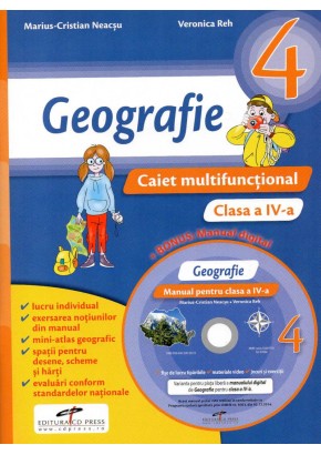 Geografie caietul elevului clasa a IV-a ( contine CD )