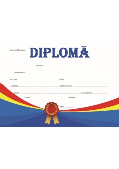 Diploma premiu tricolor