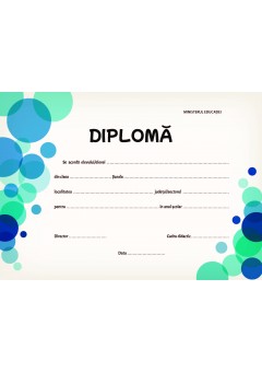 Diploma buline albastre..