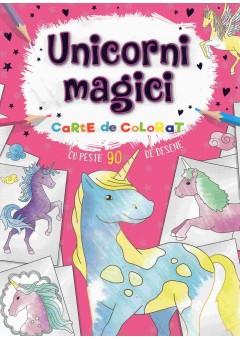 Unicornii magici carte de colorat