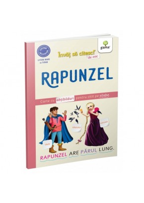 Invat sa citesc de mic! Litere mari de tipar Rapunzel
