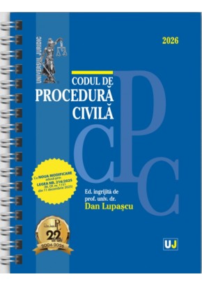 Codul de procedura civila Ianuarie 2026 - Editie spiralata