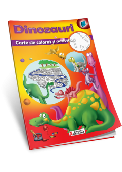 Carte de colorat si activitati - Dinozauri
