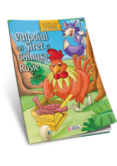 Vulpoiul cel Siret si Gainusa Rosie - carte de colorat A4